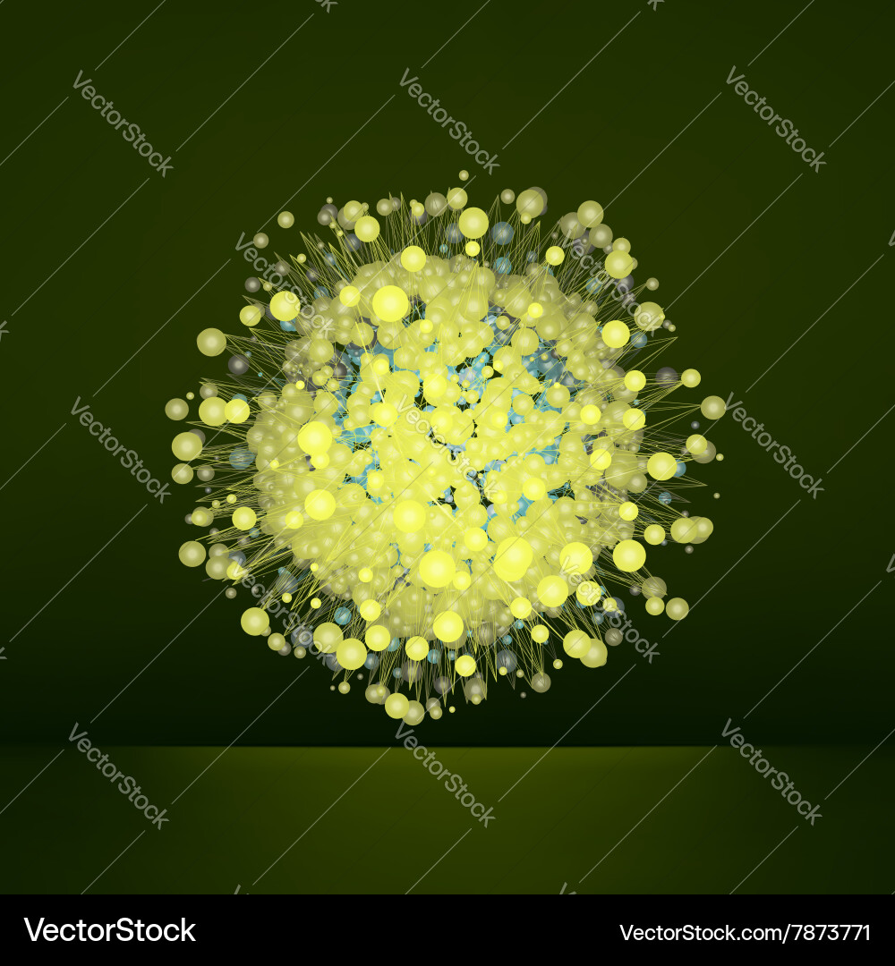 3d abstract sphere science and technology element Vector Image