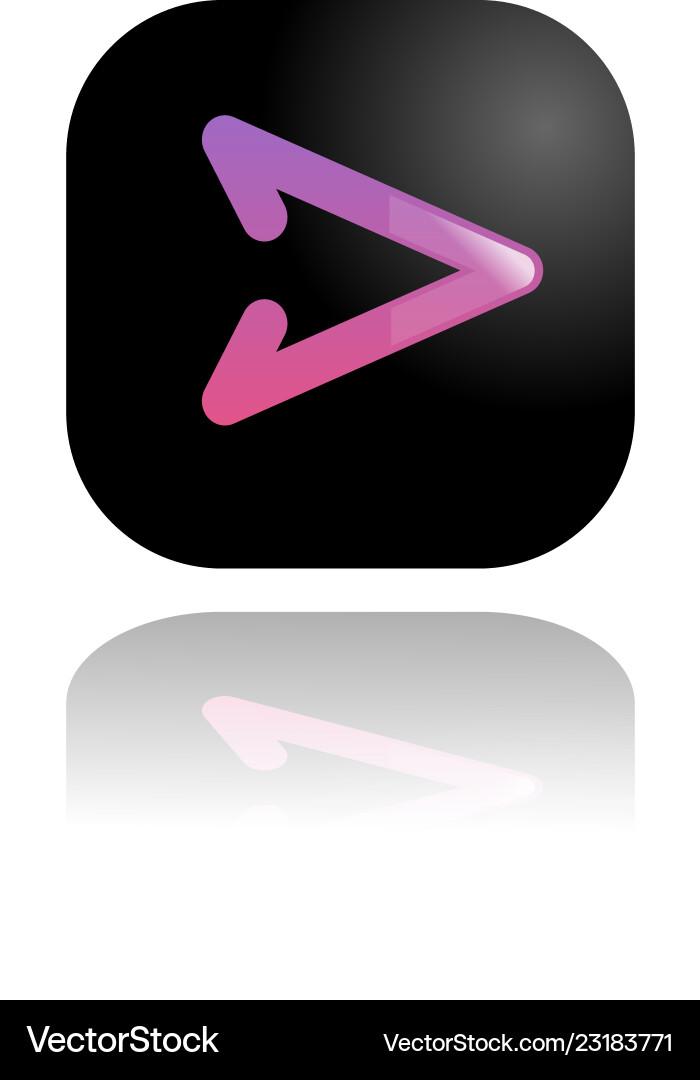 Button right play Button right play vector image