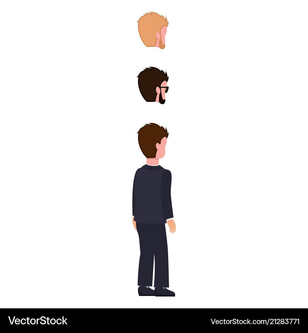 Character building elements Character building elements vector image