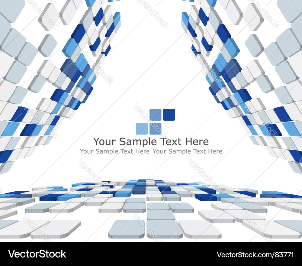 Dynamic 3D Checkered Background vector image