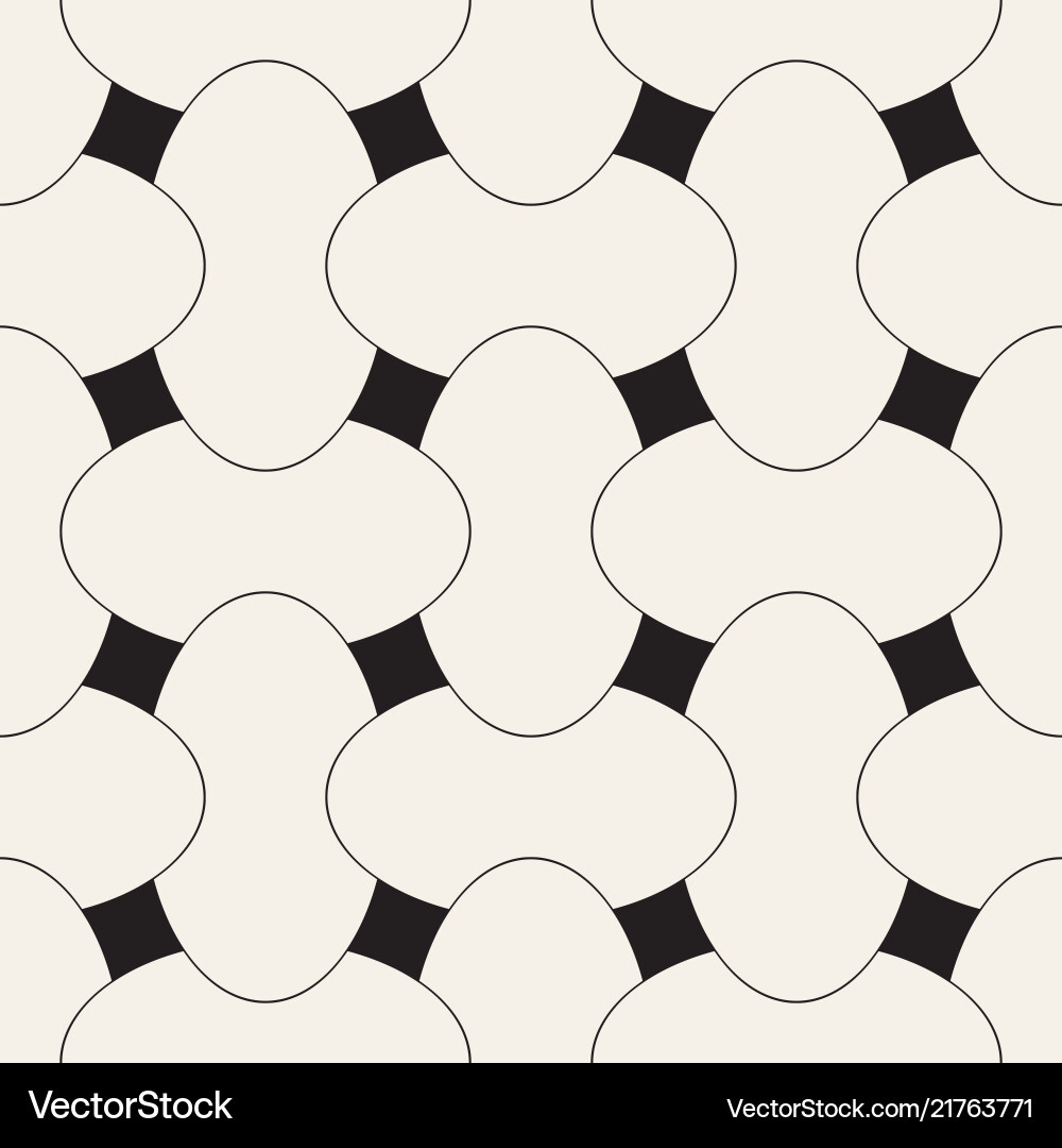 Geometric seamless pattern with curved shapes Geometric seamless pattern with curved shapes vector image