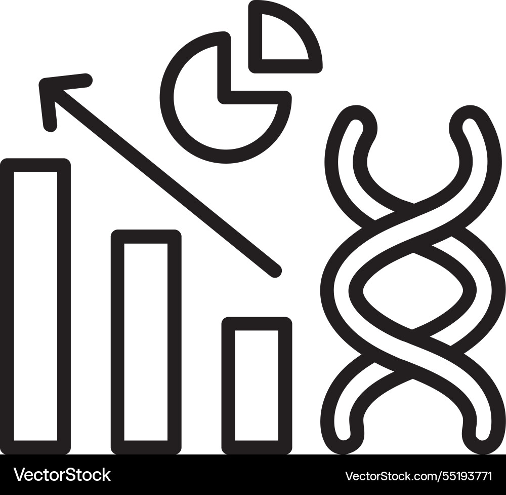 Graph line icon design Vector Image