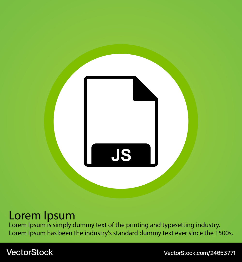 Js icon vector image