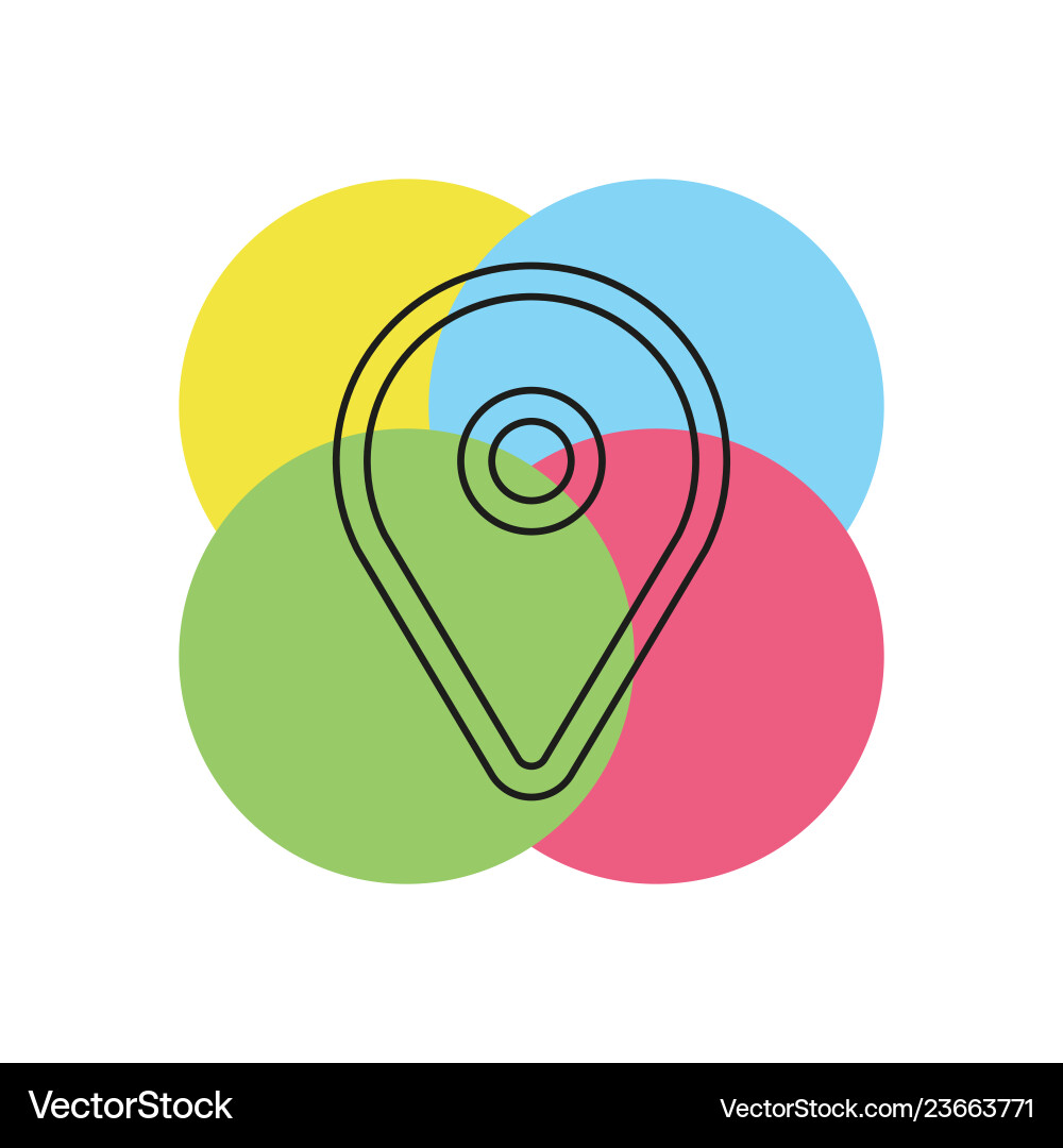 Map pointer pin icon Vector Image