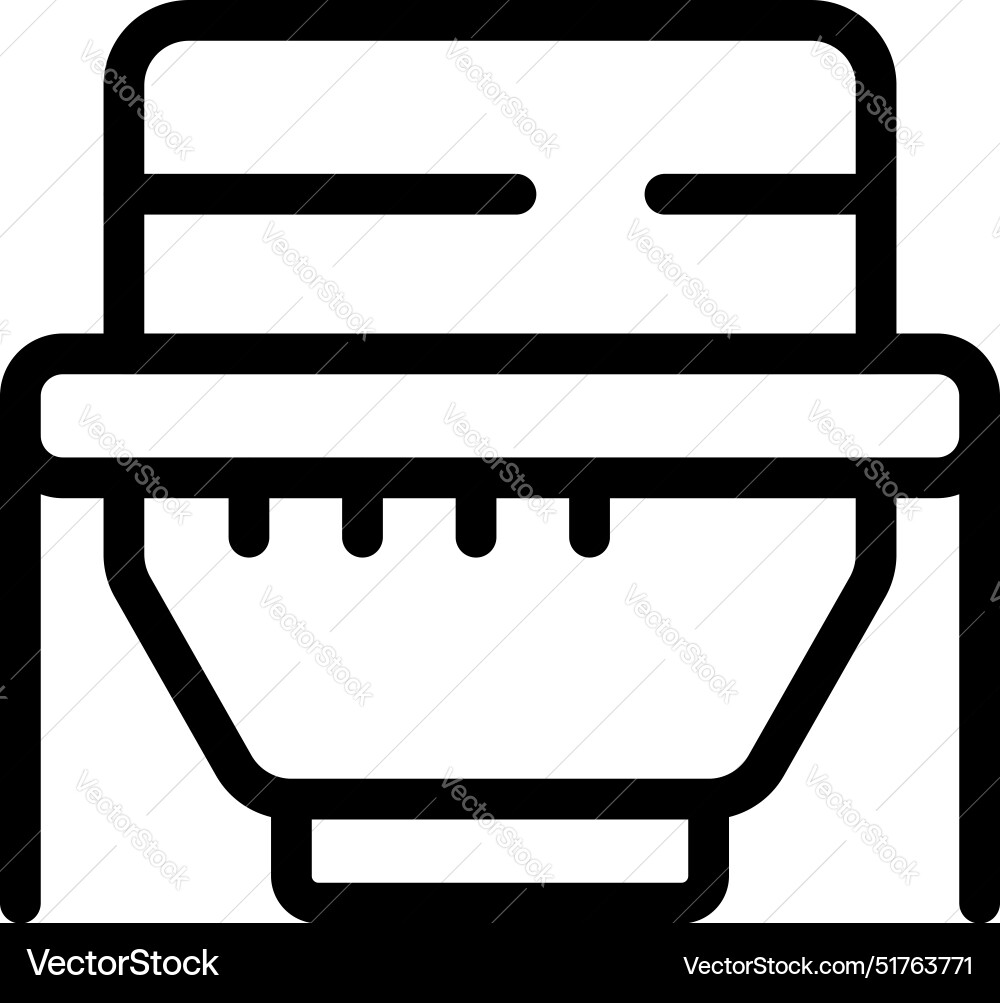Metal detector gate finding metallic objects icon Metal detector gate finding metallic objects icon vector image