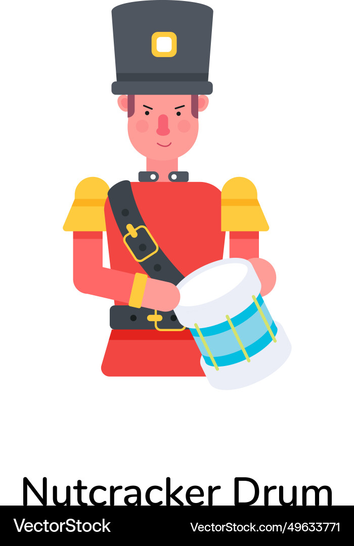 Nutcracker drum Vector Image