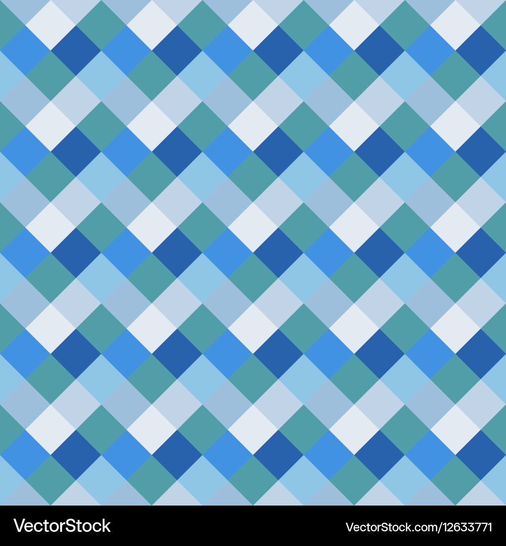 Seamless geometric checked pattern diagonal Vector Image
