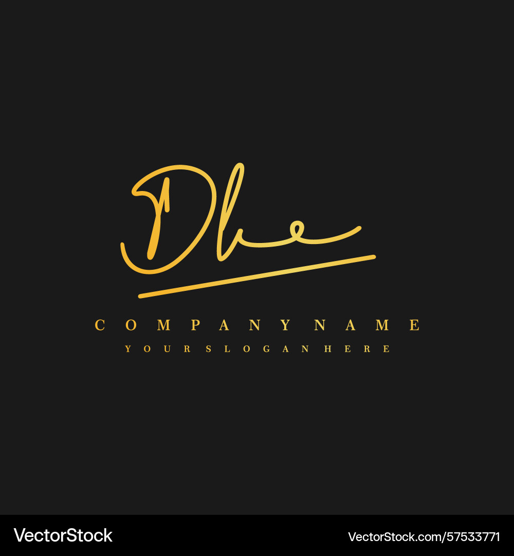 Signature style dl initial logos initials logo Signature style dl initial logos initials logo Vector Image