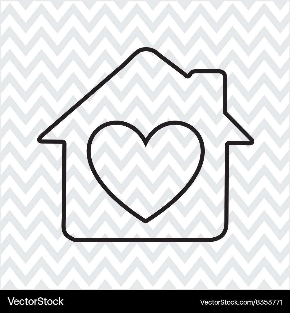 Sweet home design Vector Image