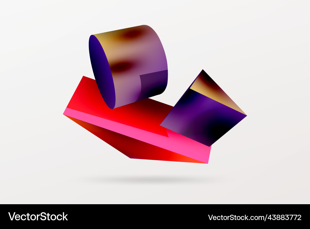 3d abstract background shapes triangle 3d abstract background shapes triangle vector image