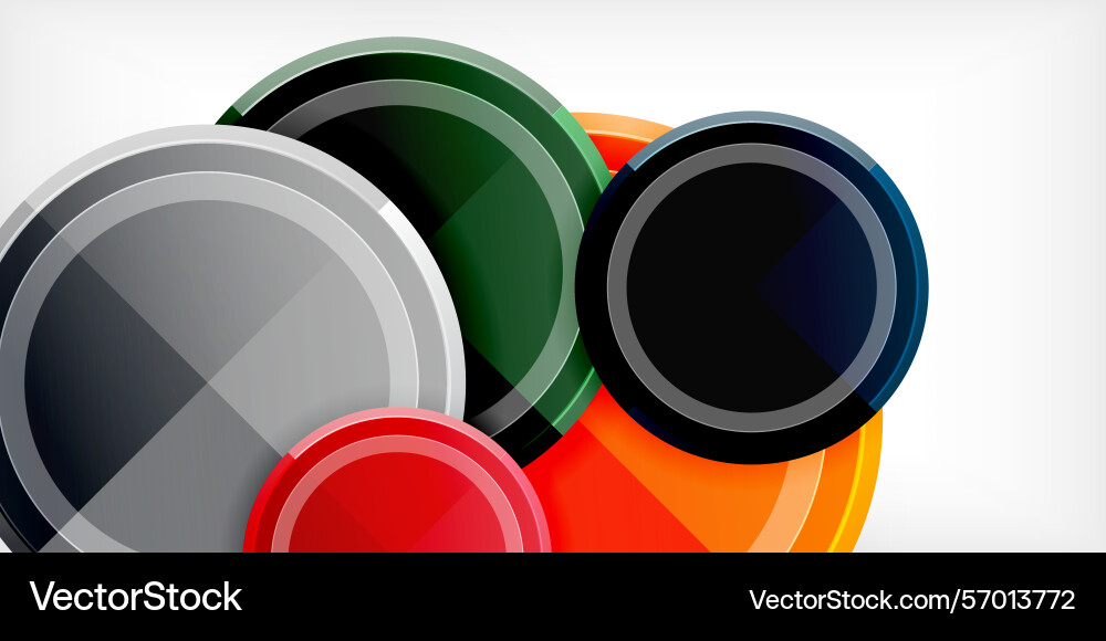 Abstract circles overlap creating dynamic Abstract circles overlap creating dynamic vector image