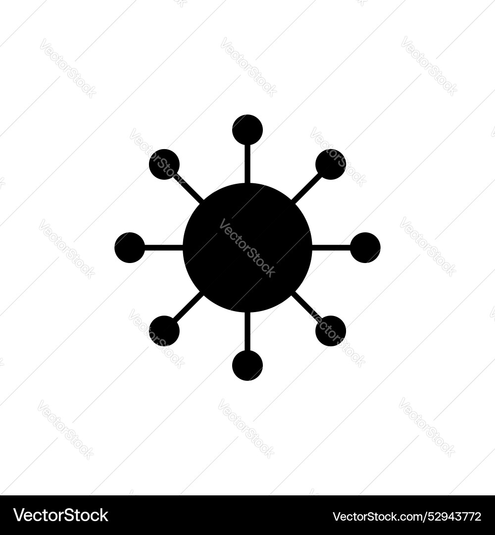 Centralized Data Hub Icon Set vector image
