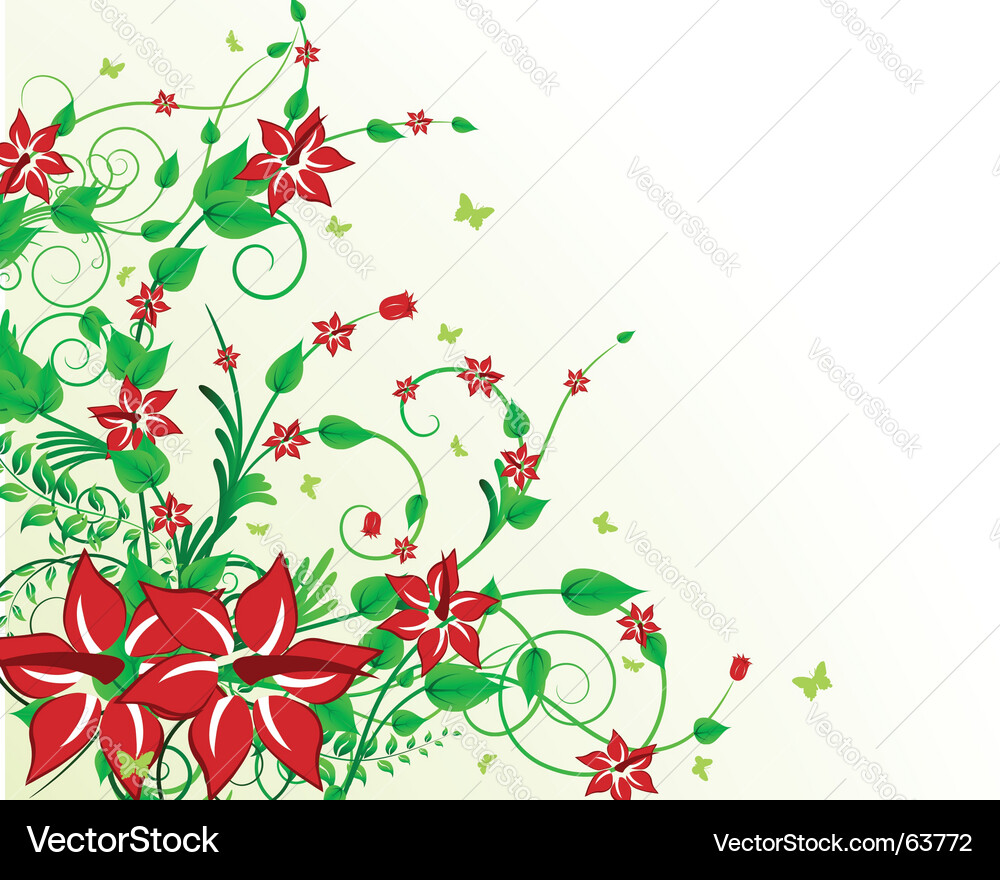 Floral background Royalty Free Vector Image - VectorStock