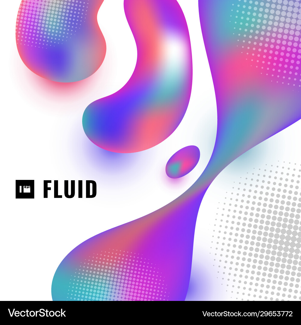 Fluid Shapes - Abstract Color Gradient vector image