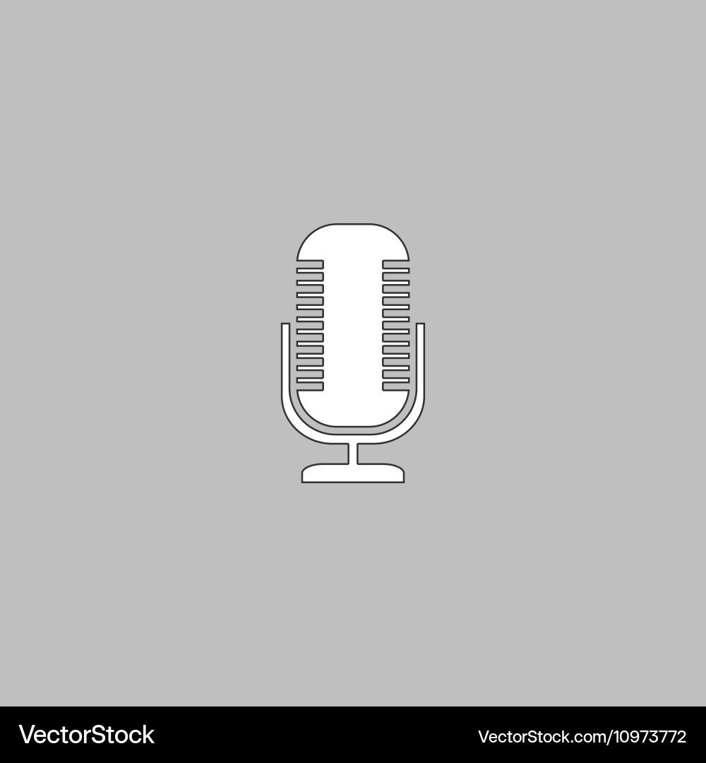 Microphone computer symbol Vector Image