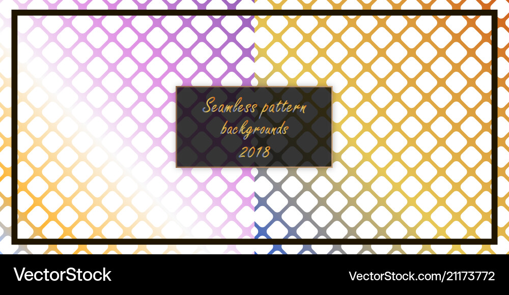 Set of seamless patterns repeating geometric Set of seamless patterns repeating geometric vector image