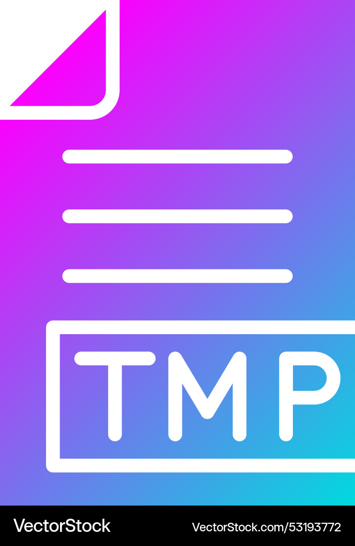 Tmp icon design Vector Image