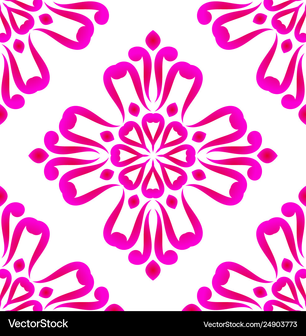 Abstract pink flower pattern Abstract pink flower pattern vector image