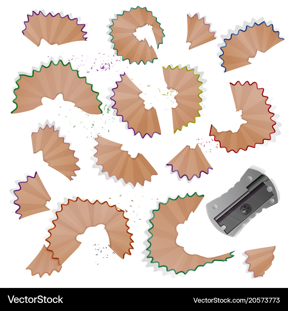 In realistic style sharpened Vector Image
