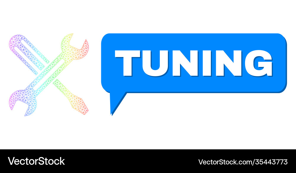 Rainbow network gradient tuning icon Vector Image