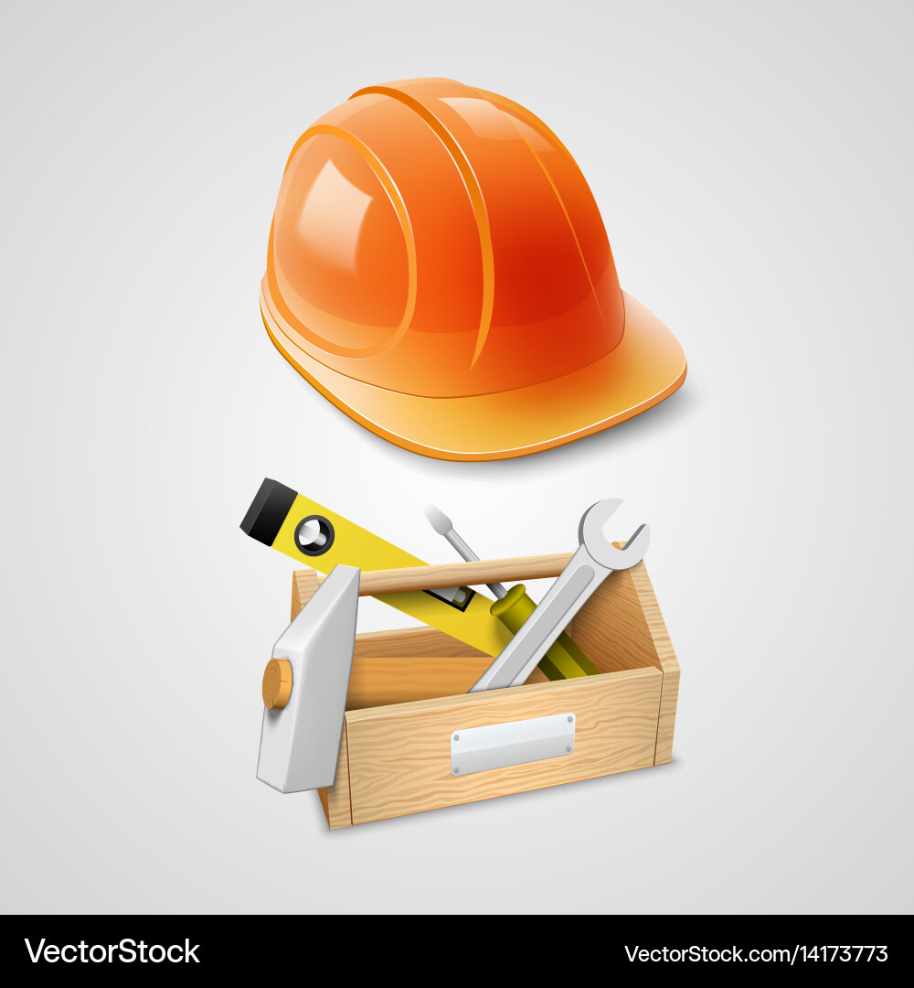Set of working in 3d vector image