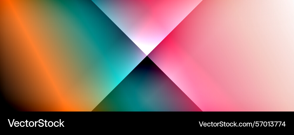 Abstract gradients intersect forming dynamic Vector Image