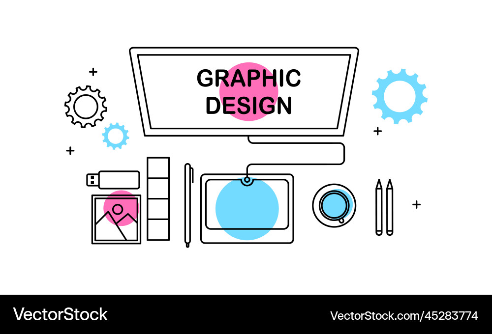 Abstract linear of graphic design web Abstract linear of graphic design web vector image