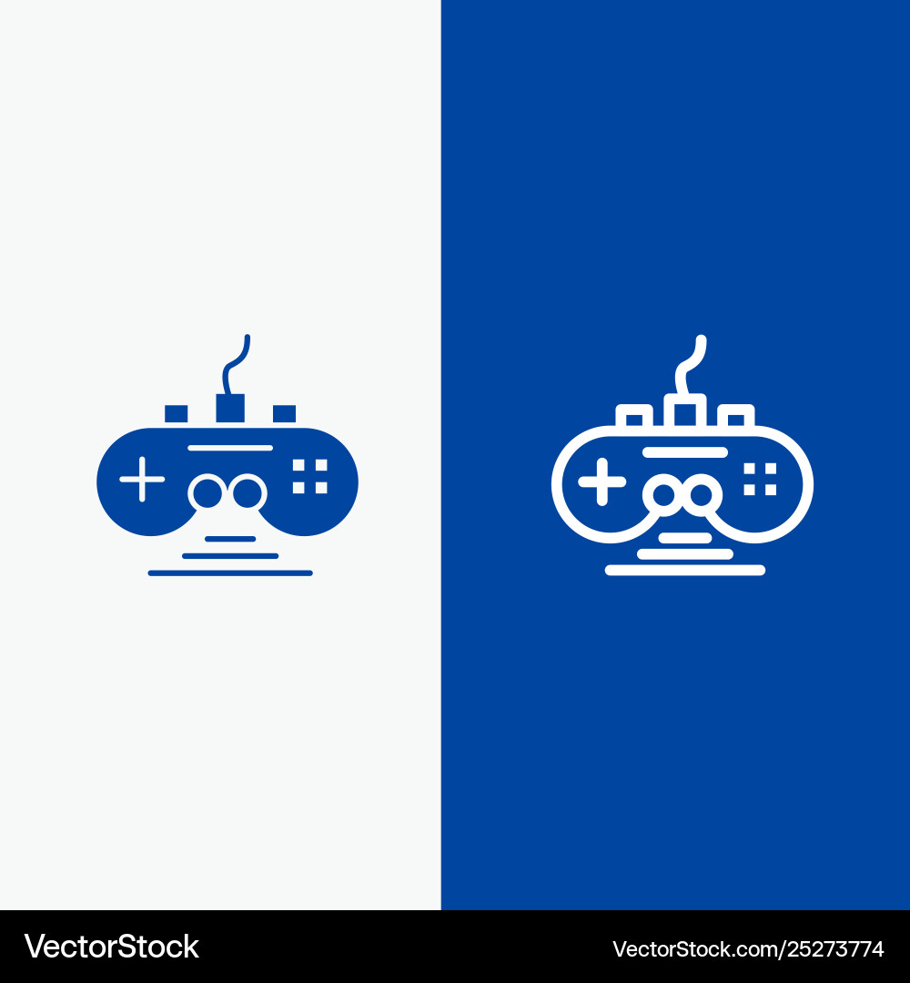 Controller game gamepad line Controller game gamepad line vector image