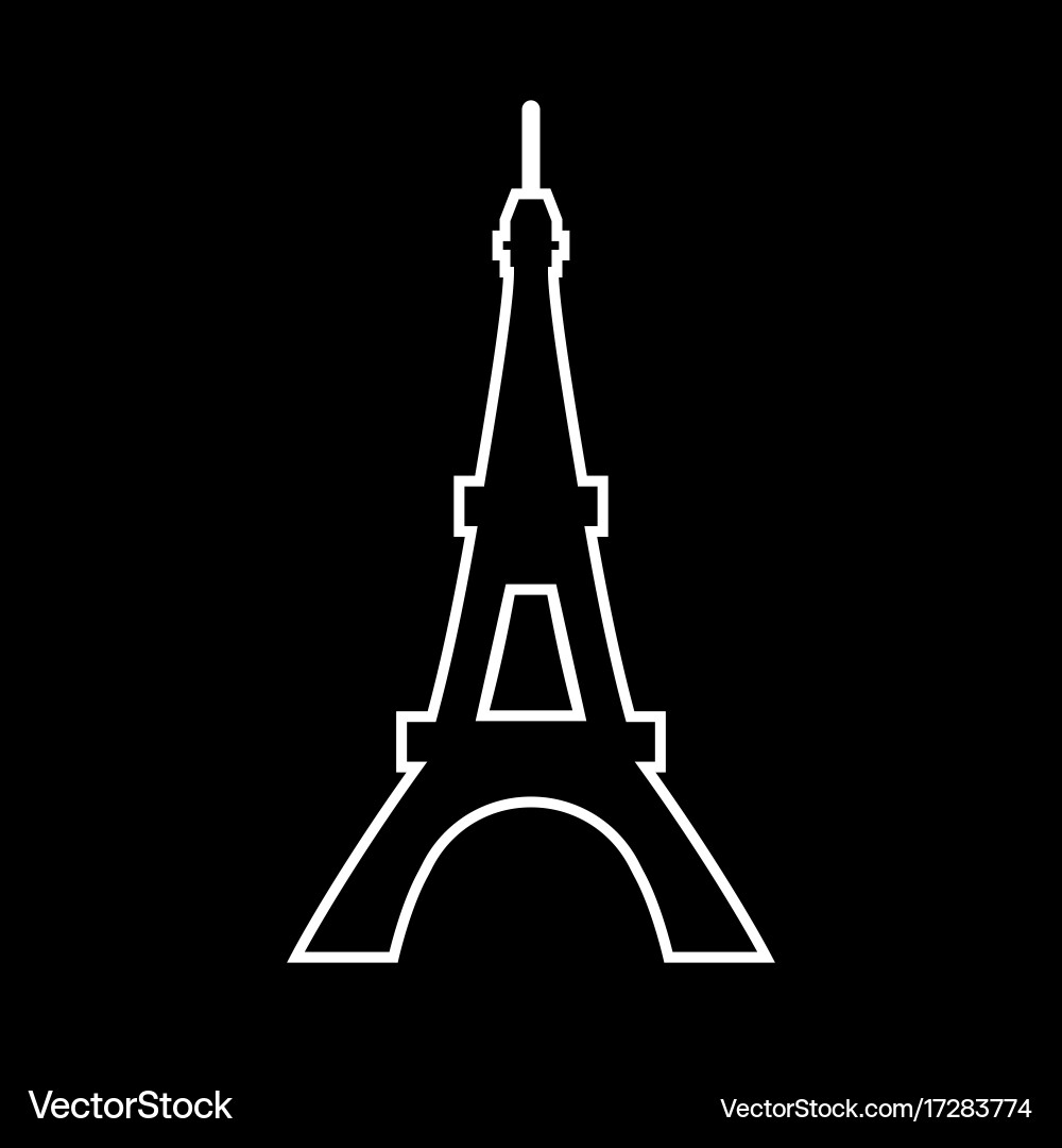 Eiffel tower it is icon Vector Image