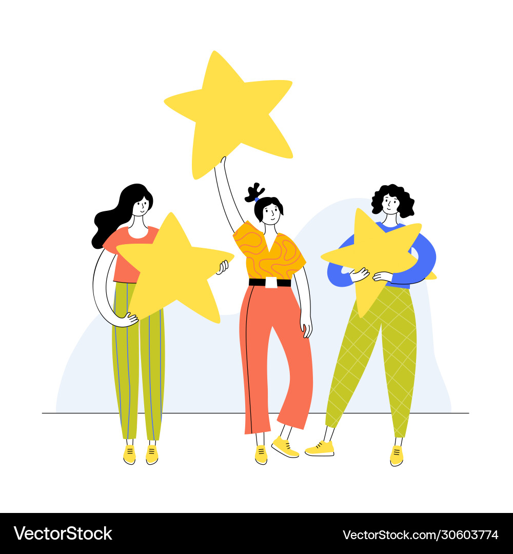Feedback review concept Royalty Free Vector Image