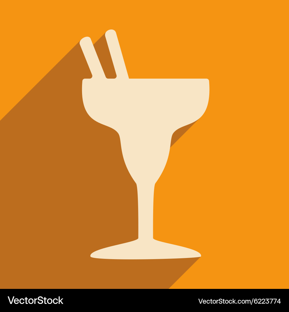 Flat with shadow icon and mobile applacation Vector Image