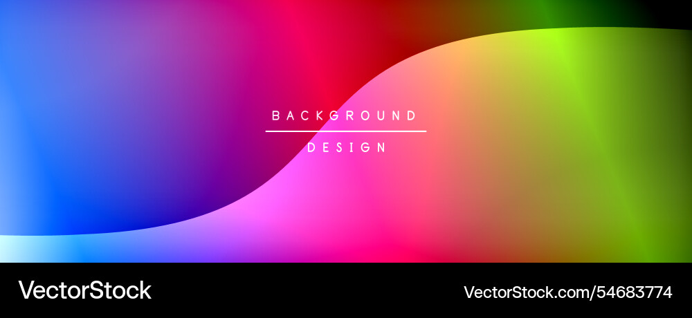 Gradient and shadow wave line geometric background vector image