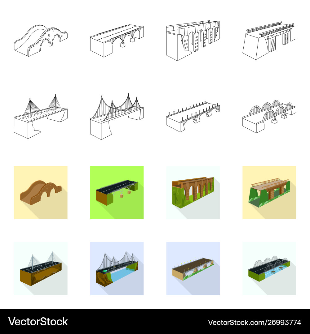 Isolated object connection and design logo set Isolated object connection and design logo set vector image