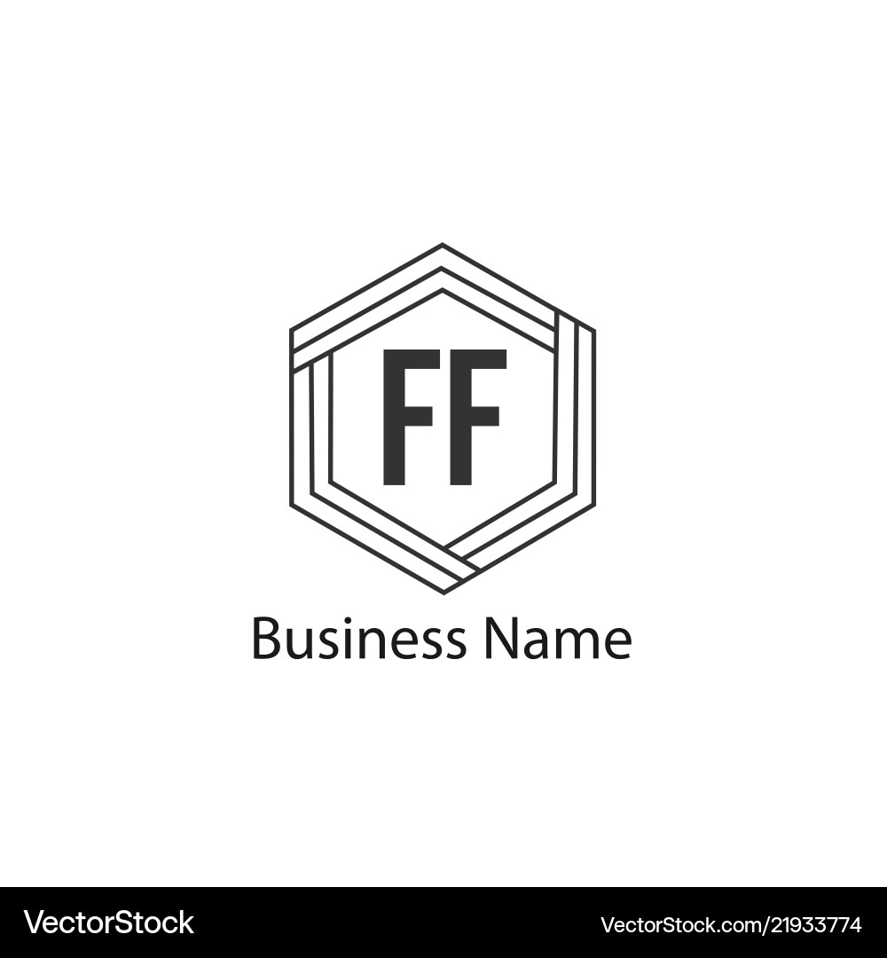Original Buchstaben ff Logo Vorlage Design Original Buchstaben ff Logo Vorlage Design vektorbild
