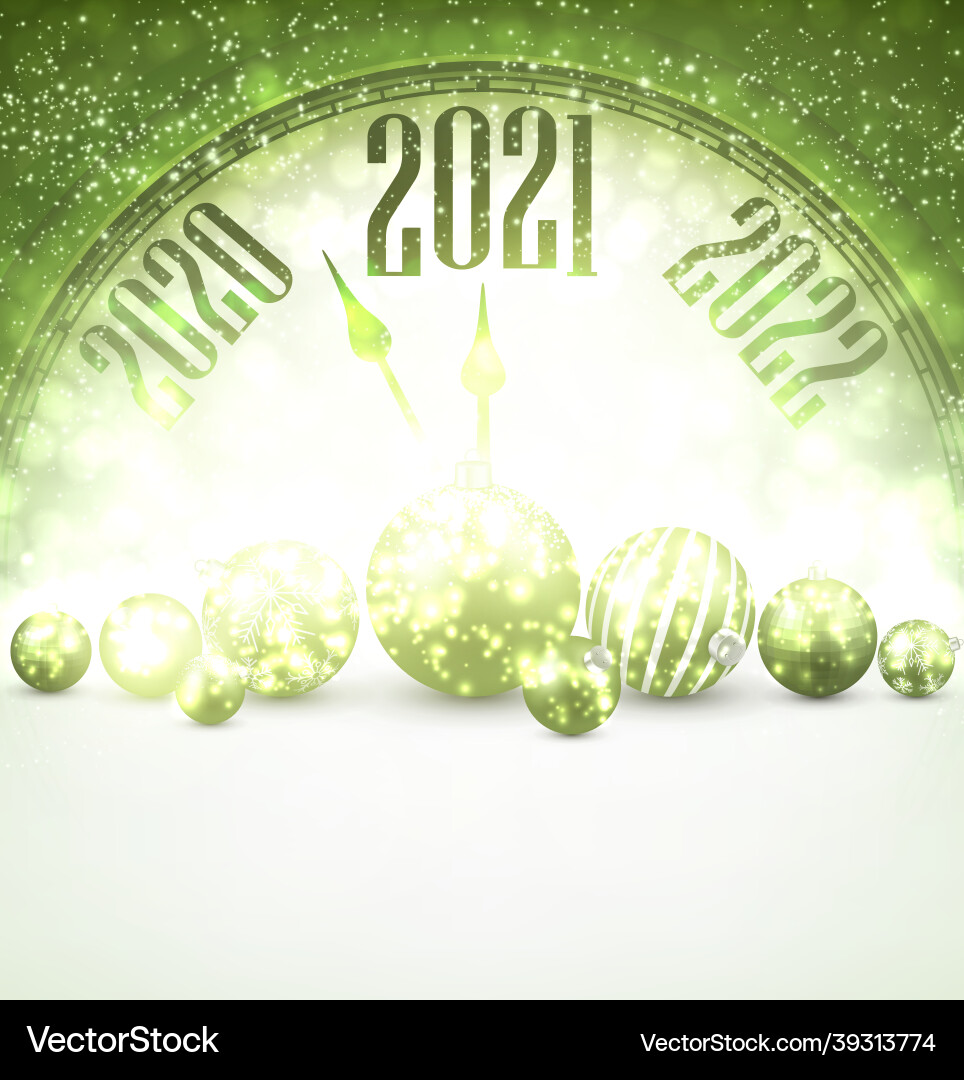 Part of clock showing 2021 year Part of clock showing 2021 year vector image