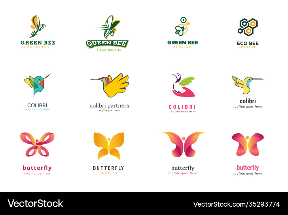 Set logo design templates Set logo design templates vector image
