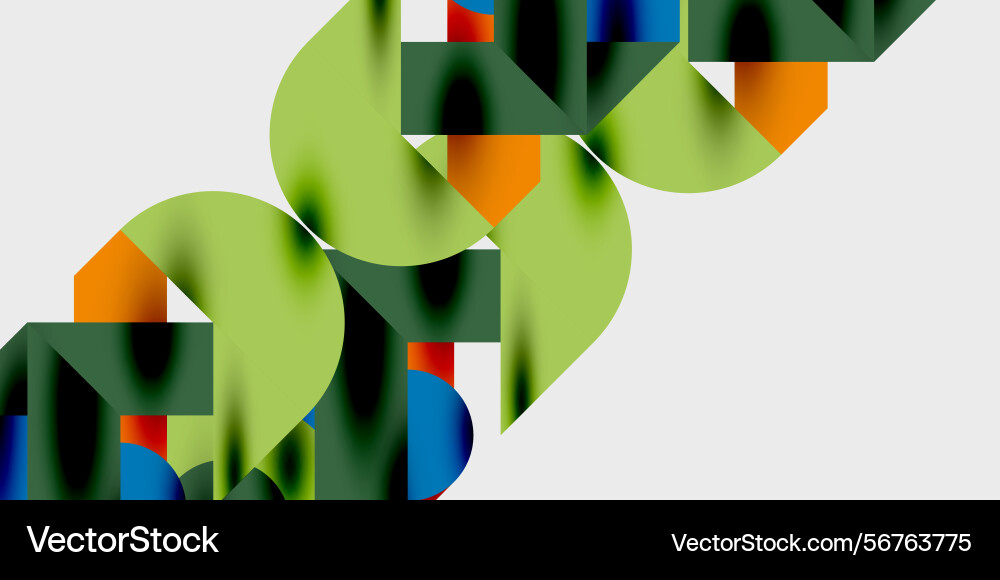 Abstract geometric shapes overlap creating Abstract geometric shapes overlap creating Vector Image