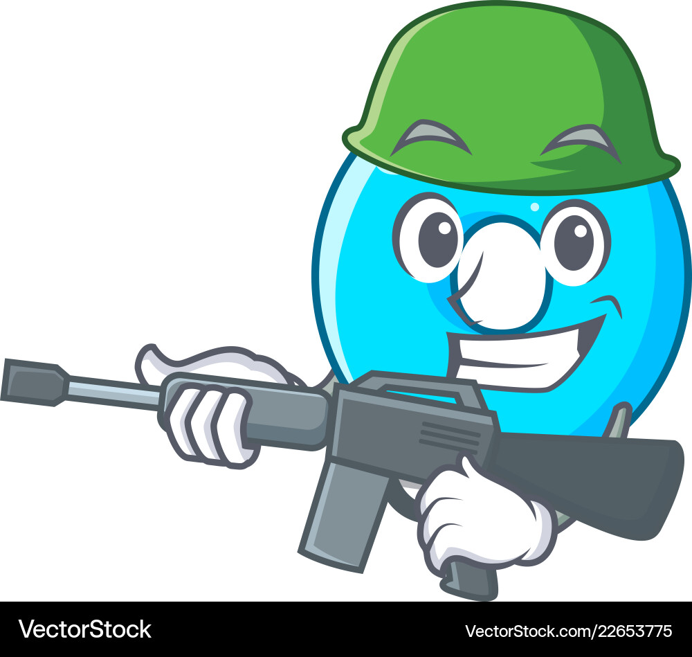 Army the number zero on character Army the number zero on character Vector Image