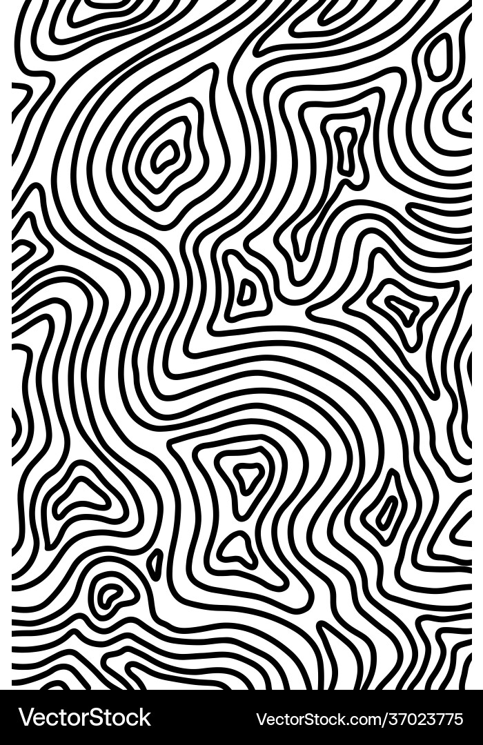 Black and white wave pattern abstract background Black and white wave pattern abstract background Vector Image