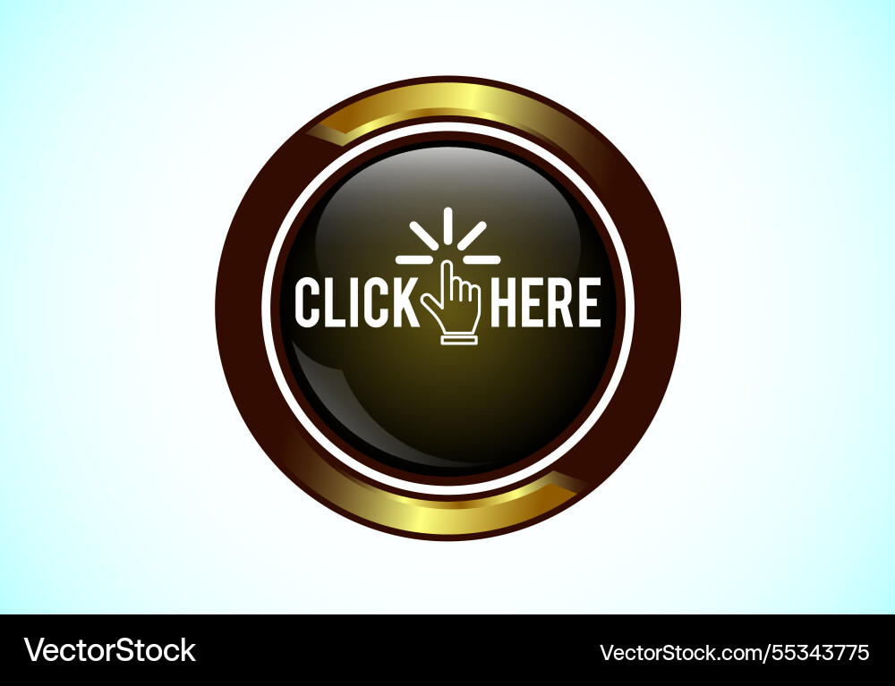 Click here button design clicking icon suitable Vector Image