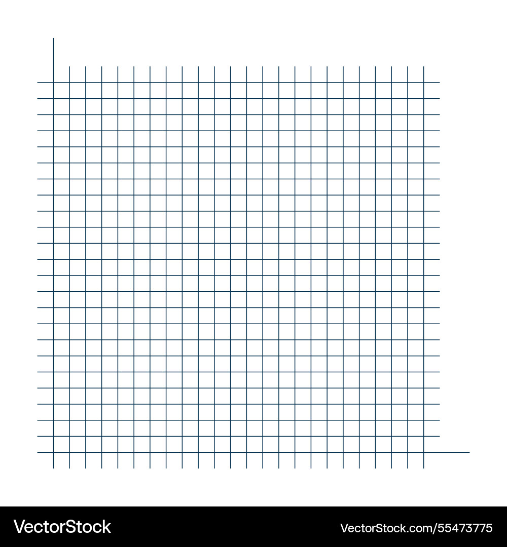 Grid paper mathematical graph cartesian Vector Image