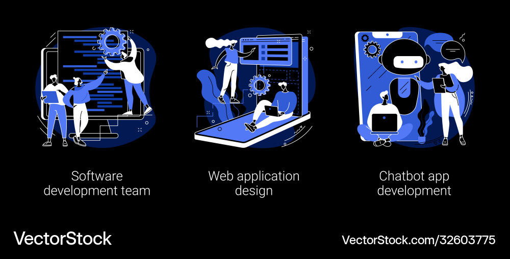 Professional programming abstract concept Professional programming abstract concept vector image