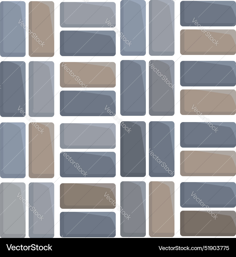 Seamless pattern of rectangular tiles forming Vector Image