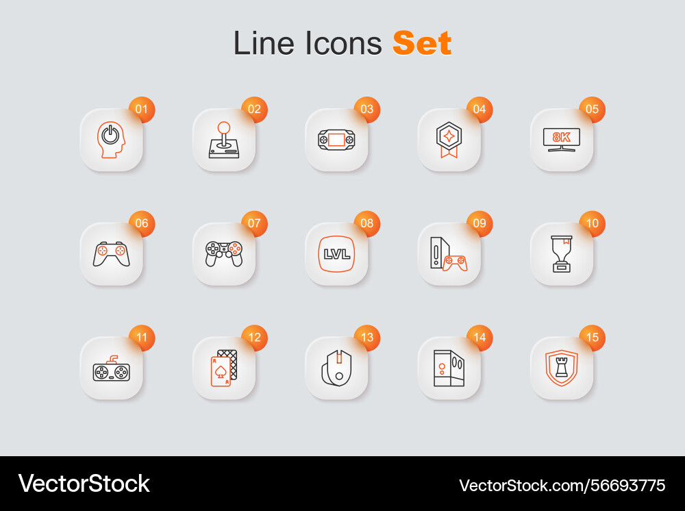 Set line chess shield case of computer Set line chess shield case of computer vector image