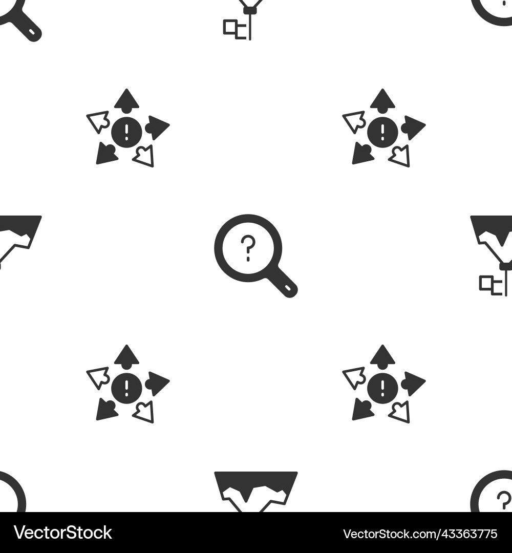 Set mountains with flag unknown search and many Set mountains with flag unknown search and many vector image