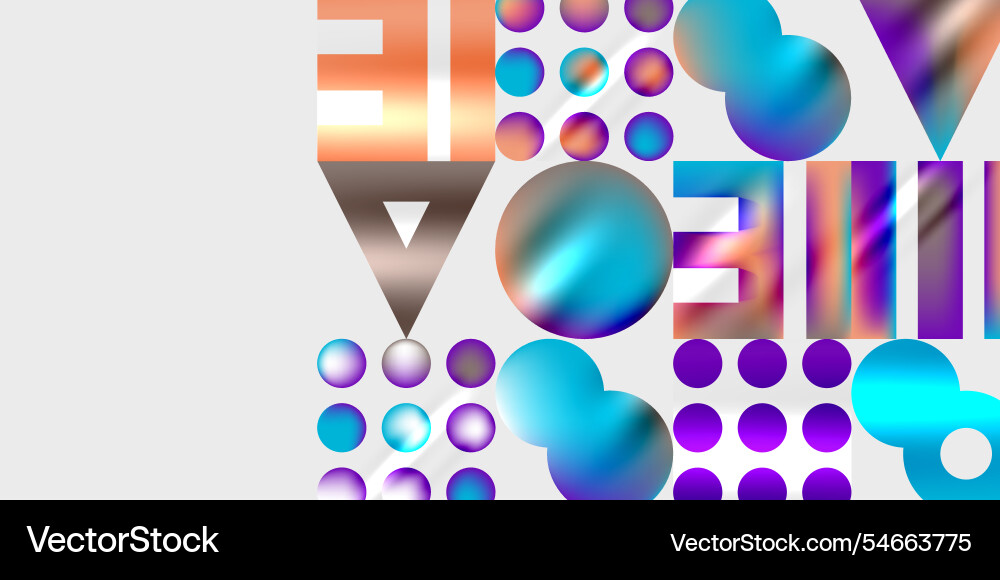 Triangles circles squares rectangles design Vector Image