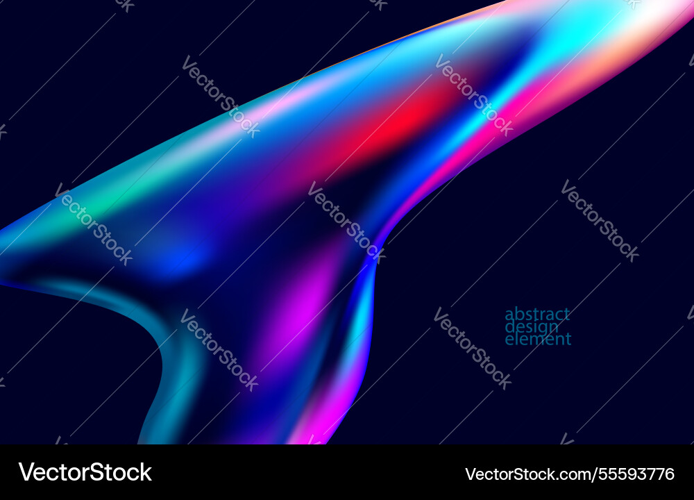 Abstract background of fluid iridescent shape Abstract background of fluid iridescent shape vector image