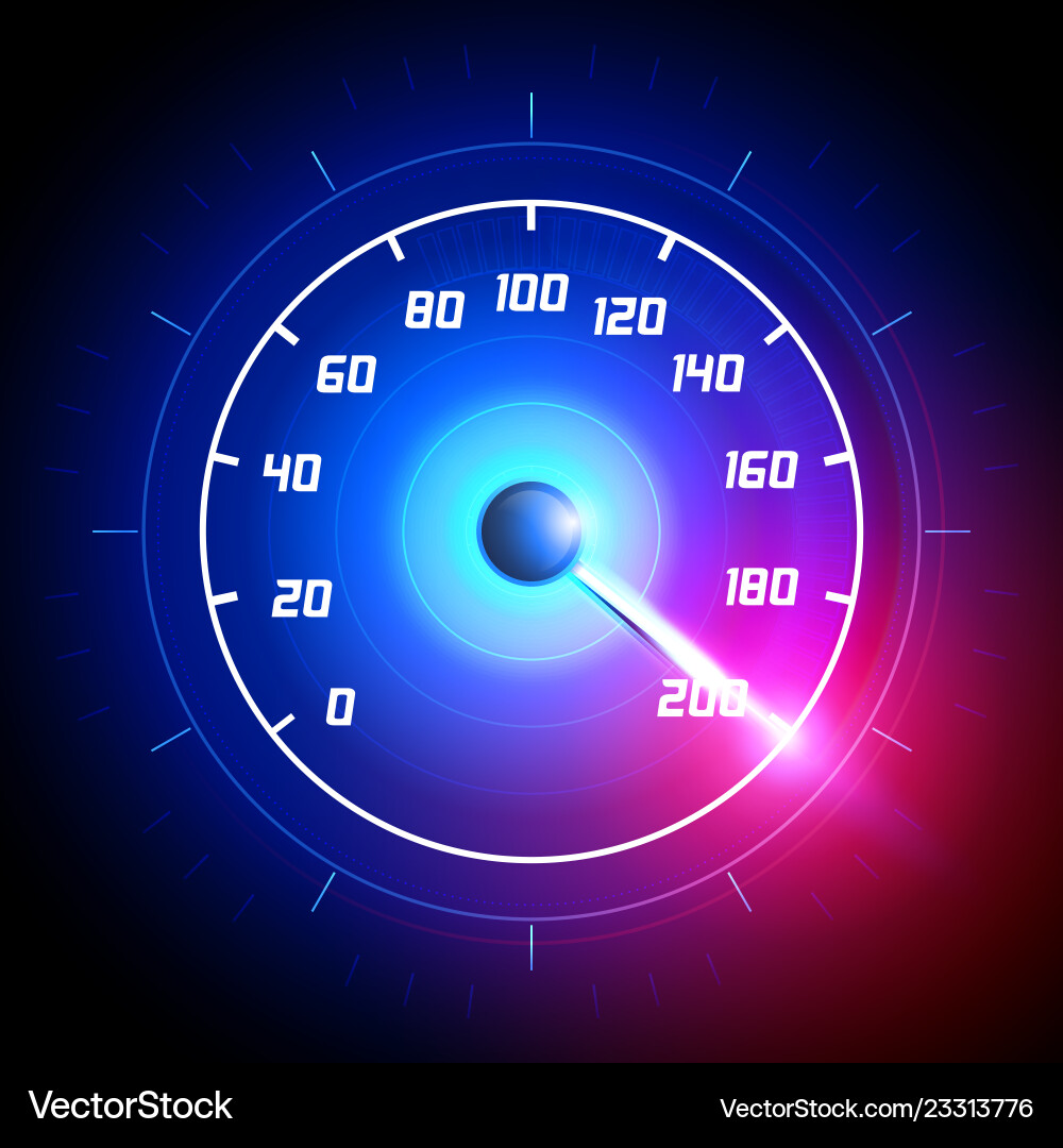 Car speedometer dashboard icon Royalty Free Vector Image
