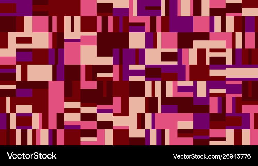 Colorful abstract rectangle mosaic pattern Vector Image