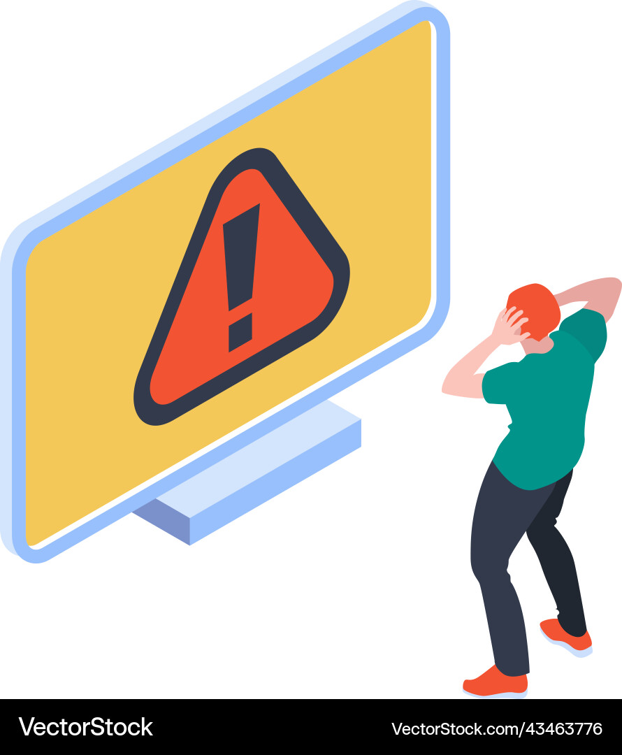 Computer Problem Benutzerzusammensetzung Computer Problem Benutzerzusammensetzung vektorbild